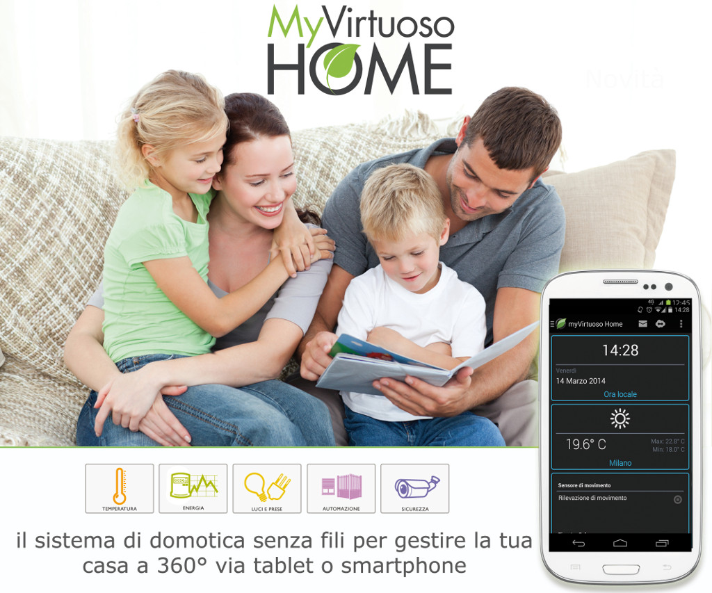 MYVIRTUOSO HOME. Système de domotique wireless.