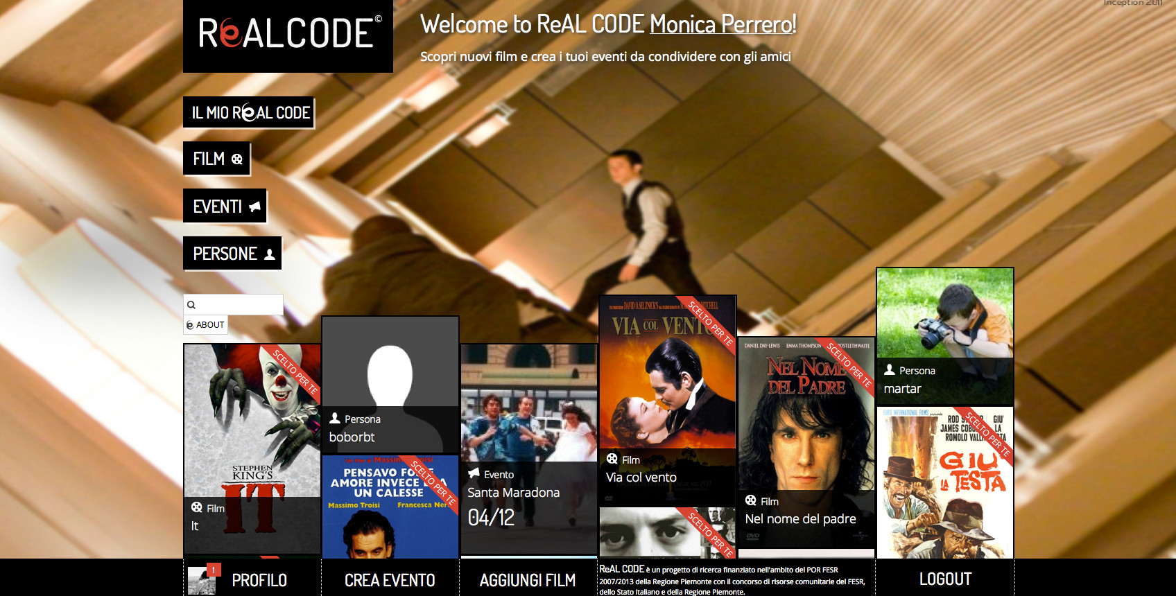 ReALCODE. Movie social recommender system